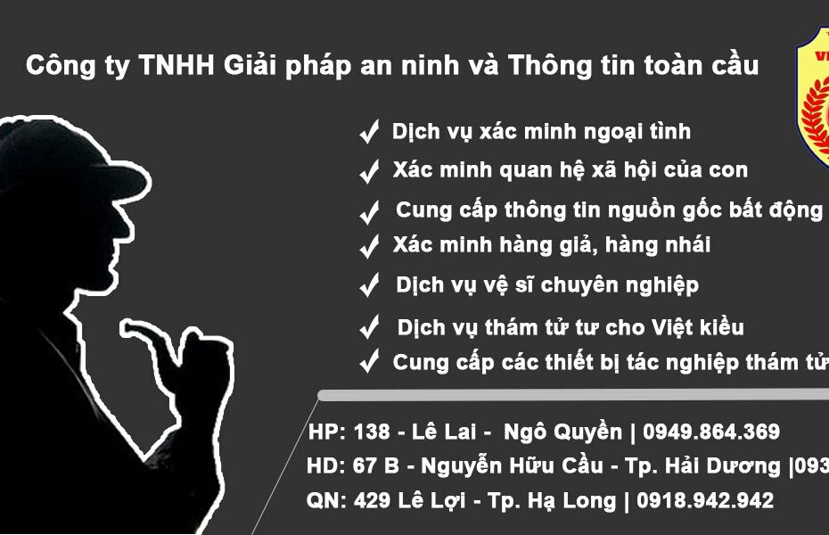 Dịch Vụ Thám Tử Tư Chuyên Nghiệp Hải Phòng - Đăng Tin Miễn Phí Toàn Quốc