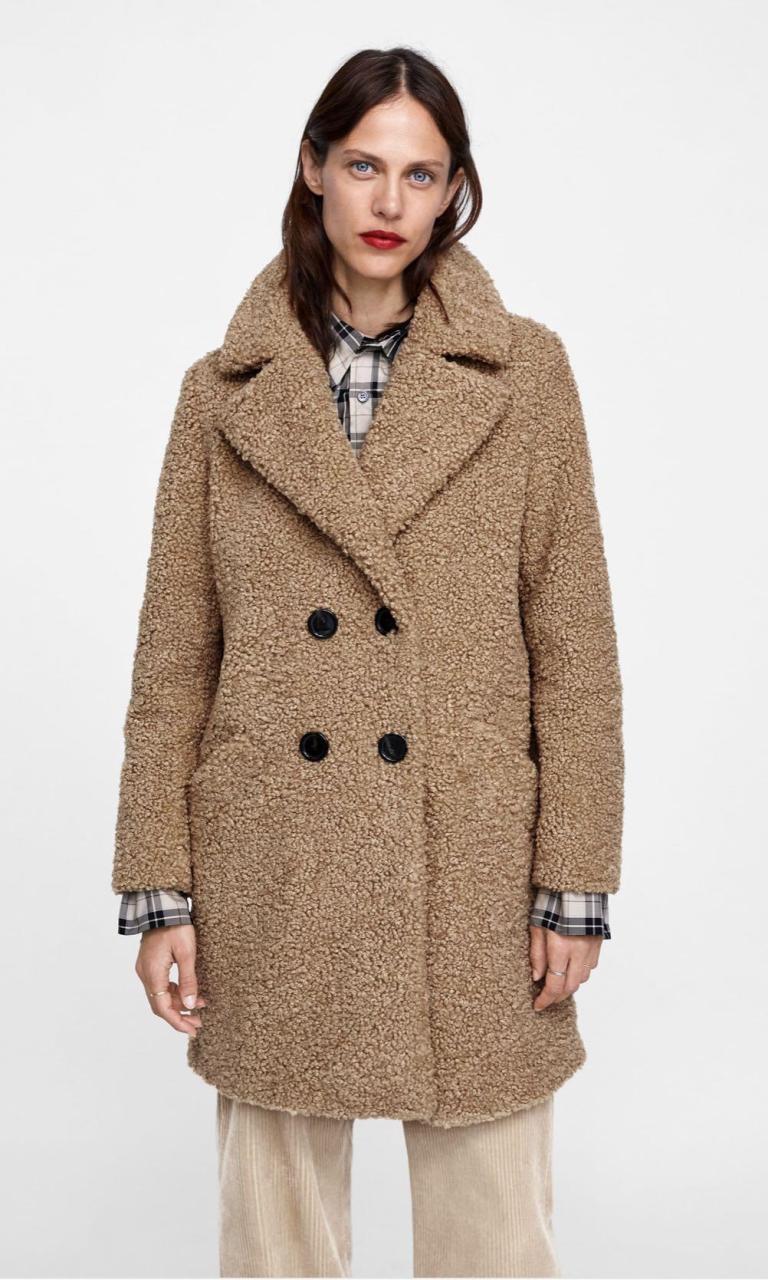 Zara Textured Faux Shearling Teddy Bear Coat, Women'S Fashion, Coats,  Jackets And Outerwear On Carousell