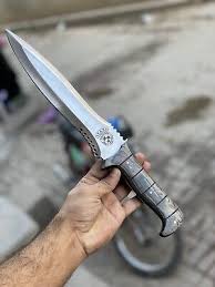 Amazon.Com : Sufi Damascus Custom Handmade 5160 Spring Steel Re4 Krauser  Knife, Hunting Knife, Gaming Knife : Sports & Outdoors