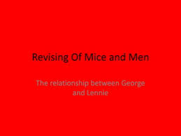 Analysis Of George & Lennie & Other Relationships! – Gcsehelper