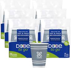 Dixie To Go Disposable Hot Cups & Lids - 12Oz : Target