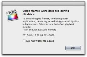 Video Frames Were Dropped During Playback - Apple Community