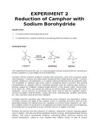 Solved 3. Give The Mechanism For The Reduction Of Camphor | Chegg.Com